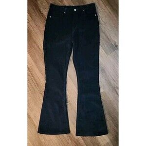 Women's Corduroy Pants Navy Blue Size 8/10  Flare Wide-Leg Jeans Large